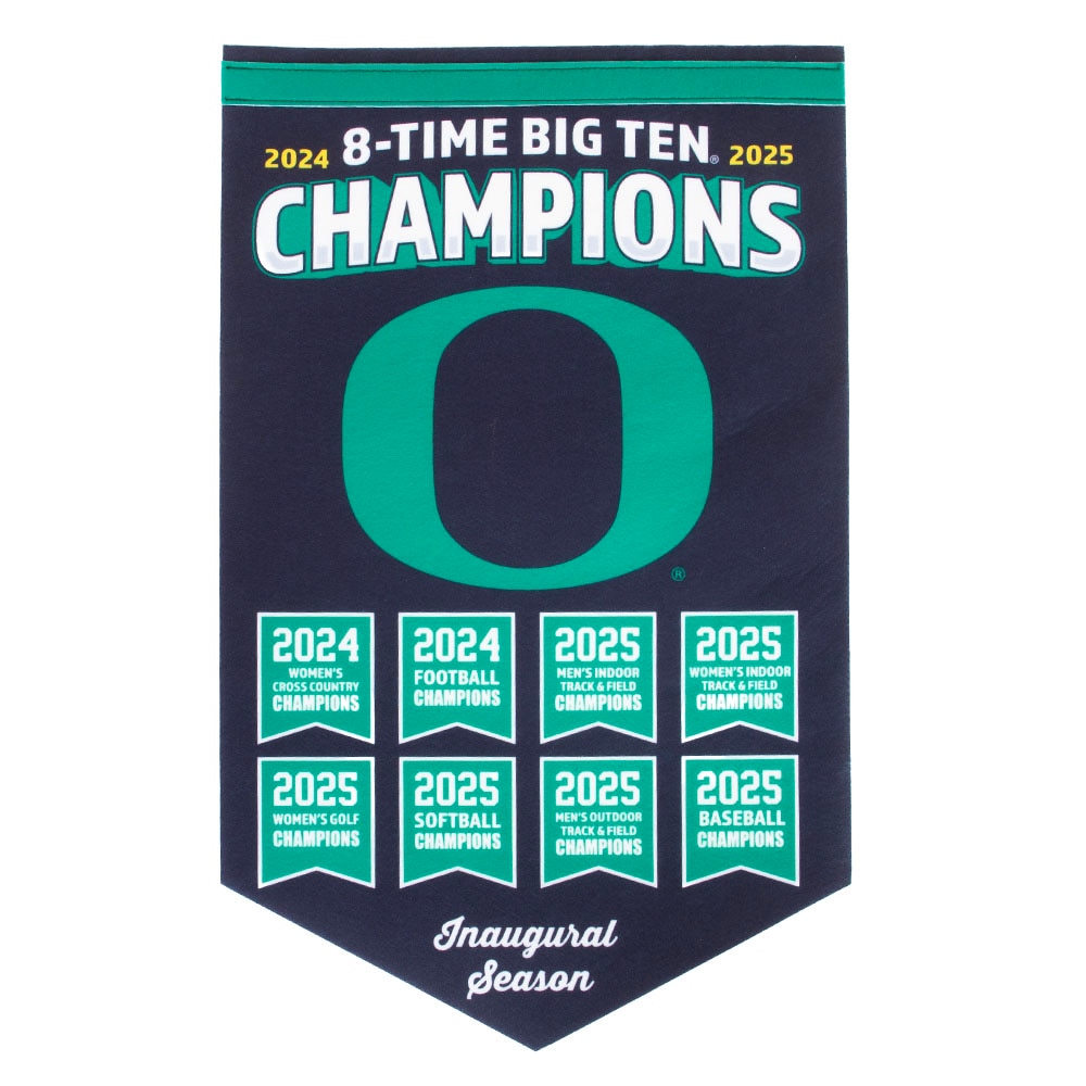 Big Ten Champs, Sewing Concepts, Black, Banners, Gifts, 15"x24", Felt, Eight Time Champions, 976741